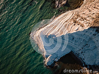 Sicilia Scala dei Turchi Stair of the Turks white coastline, Sicily Stock Photo