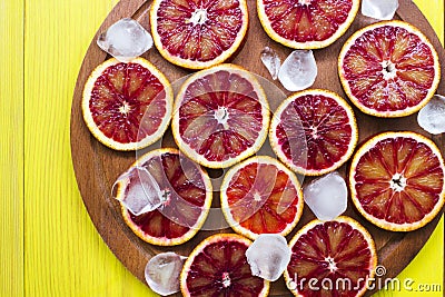 Sicilian orange ice Stock Photo