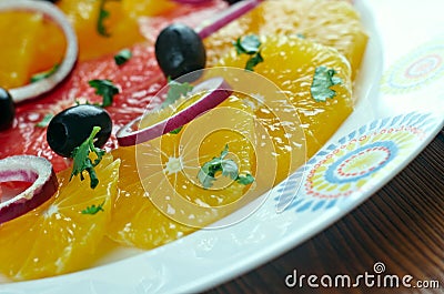 Sicilian orange salad Stock Photo