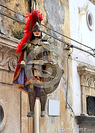 Sicilian Puppet Stock Photo