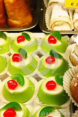 Sicilian sweet desserts Stock Photo
