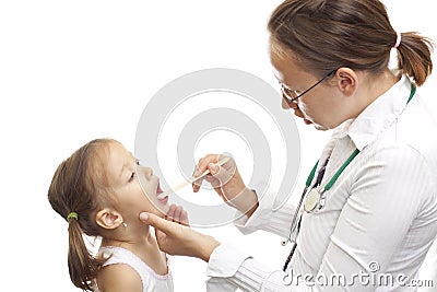 Sick girl Stock Photo