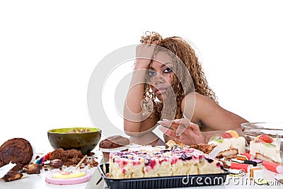 Sick girl Stock Photo