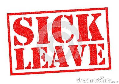 SICK LEAVE Stock Photo