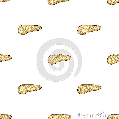 A sick pancreas Vector Illustration