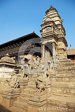 Siddhi Laxmi Mandir, Bhaktapur, Nepal Stock Photo