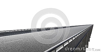 Side angle view of straight flyover Stock Photo