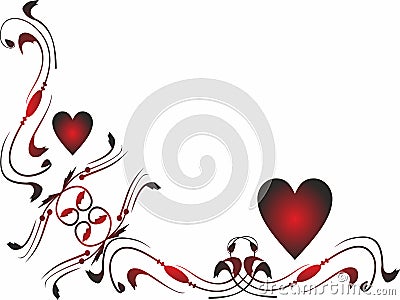 Side Border Valentine Icons for mobile concept and web apps. Vector Illustration