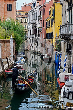 Venice Street Scene Italy Editorial Stock Photo
