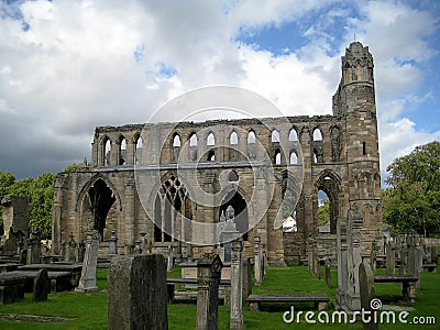 Side of the Catheral of Elgin (Scotland) Stock Photo