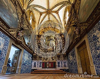 Church of St. Francis in Evora, Portugal Editorial Stock Photo