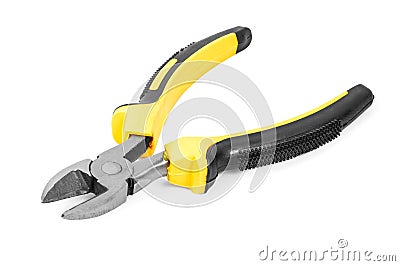 Side cutters isolated on white background Stock Photo