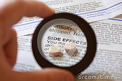 Side Effects Stock Photo