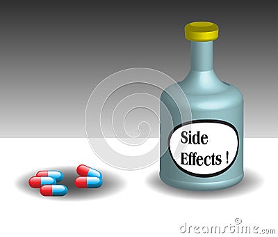 Side effects theme Vector Illustration