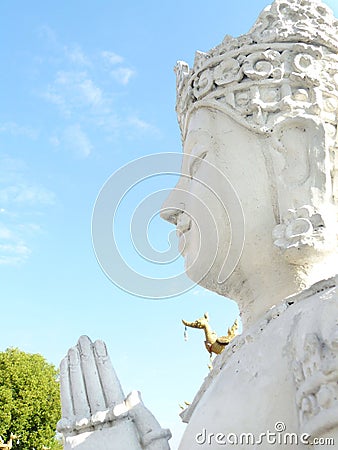 Side face of Avalokitesvara Stock Photo