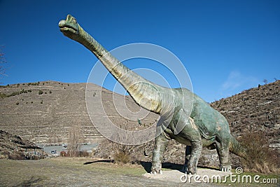 Side of great dinosaur Stock Photo