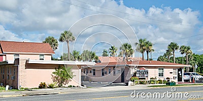 Side-O-Sea Motel, Daytona Beach, Florida Editorial Stock Photo