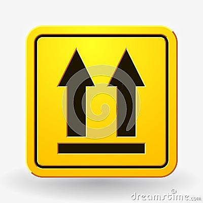 This Side Up Icon. This Way Up Sign. Packaging Symbol Vector Illustration