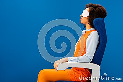 Side view of african american with Stock Photo