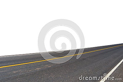 Side view of asphalt road Stock Photo