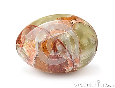 Side view of decorative onyx egg Stock Photo