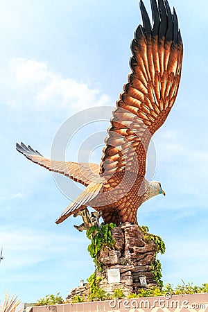 Side view of Eagle sculpture Editorial Stock Photo