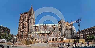 Cathedrale Notre-Dame, Strasbourg France Editorial Stock Photo