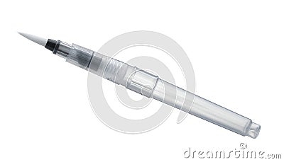 Side view of refillable watercolor brush pen Stock Photo