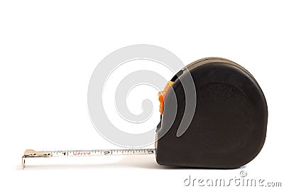 Side view of a self-retracting tape measure Stock Photo