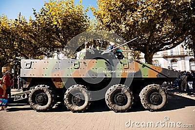 Side view of VBCI, Armoured Infantry Fighting Vehicle Editorial Stock Photo