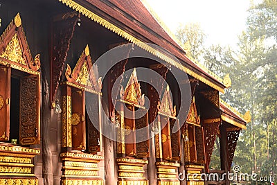 Side view of Wat Tha Sai. Thai Mueang. Thai Mueang district. Phang Nga province. Thailand Stock Photo