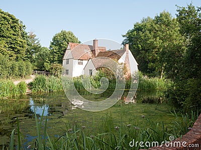 Side view of Willy Lotts& x27; cottage and river front on a clear sun Stock Photo
