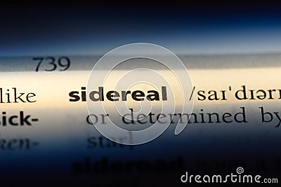 sidereal Stock Photo