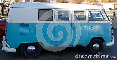 Sideways Volkswagen Antique Vehicle Editorial Stock Photo