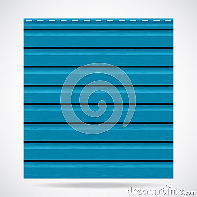 Siding texture panel cyan color Vector Illustration