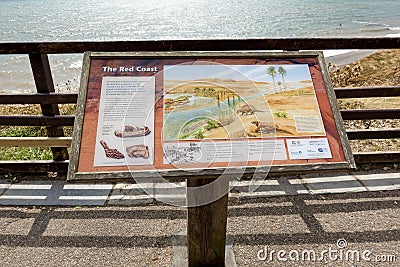 The Red Coast, Sidmouth, Devon, England, UK Editorial Stock Photo