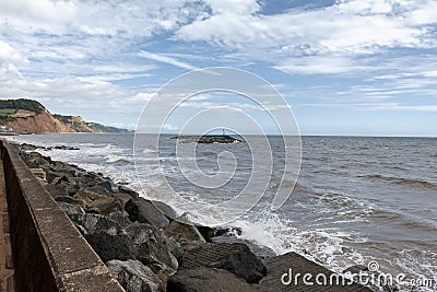 Chit Rocks, Sidmouth, Devon, England, UK Editorial Stock Photo