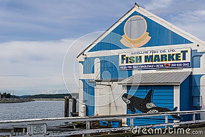 SIDNEY, CANADA - JULY 14, 2019: Alpine Sidney Spit Ferry famous tourist place Editorial Stock Photo