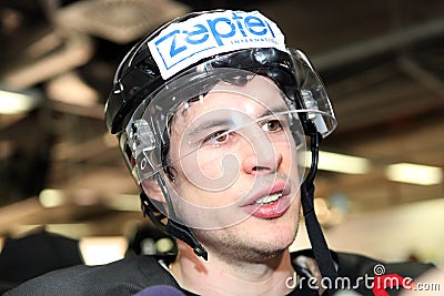 Sidney Crosby, captain of the of the Canada national ice hockey team Editorial Stock Photo