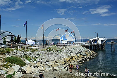 The fish market in Sidney by the Sea BC. Editorial Stock Photo