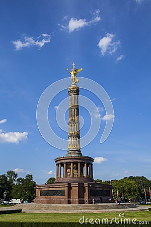 The Siegessaule in Berlin, Germany Editorial Stock Photo