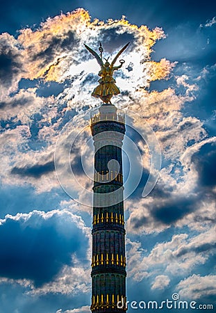 SiegessÃ¤ule - Berlin Victory Column Stock Photo