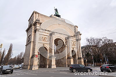 The Siegestor in Munich, Germany Editorial Stock Photo