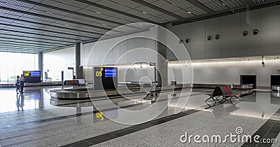 Siem Reap, Cambodia -December 10, 2023 : New Siem Reap-Angkor International Airport (SAI), arrivals area, baggage claim Editorial Stock Photo