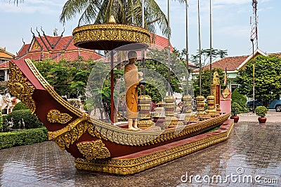 Wat Preah Prom Rath in Siem Reap, Angkor, Cambodia Stock Photo