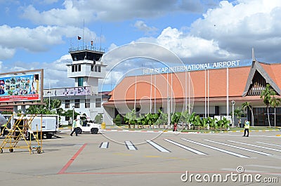 Siem Reap International Airport Editorial Stock Photo