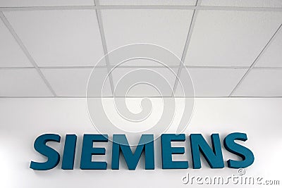 Siemens logo Editorial Stock Photo