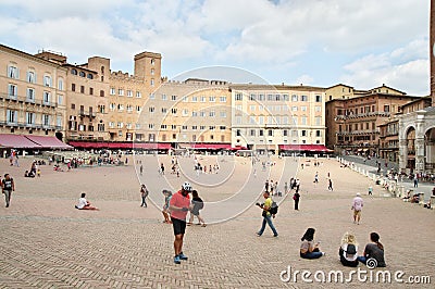 Siena, Old Town Editorial Stock Photo