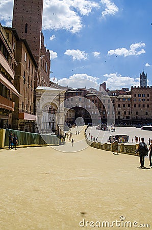 Siena Palio Tuscany before the race Editorial Stock Photo