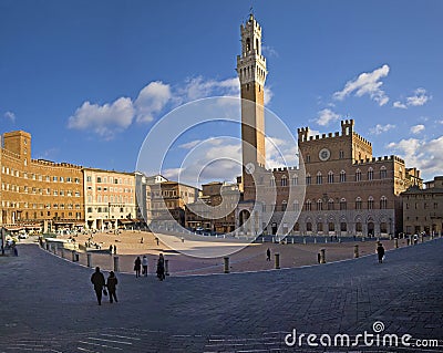 Siena - Piazza del Campo Stock Photo